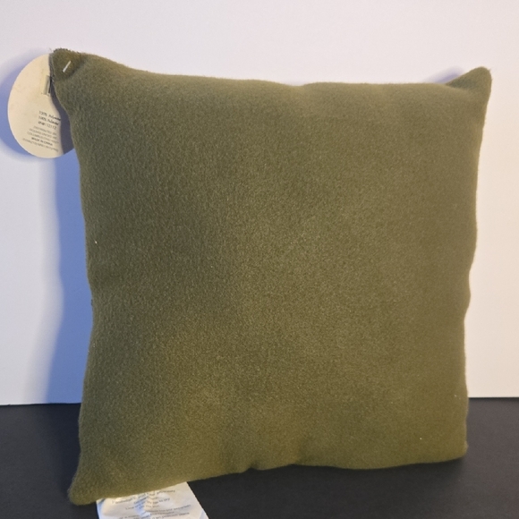 Forest Green Plush Santa Face Decorative Christmas Pillow - Picture 6 of 12